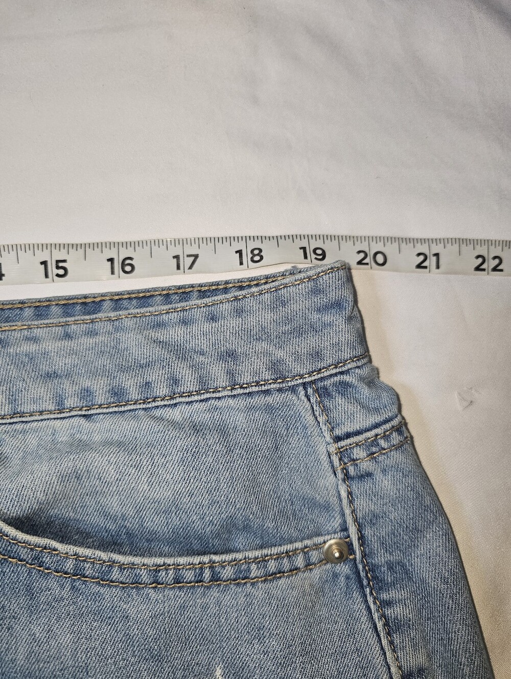 Forever 21+ 2X Cherry Embroidered Denim Mini Skirt Light Wash 🍒 - Picture 6 of 10